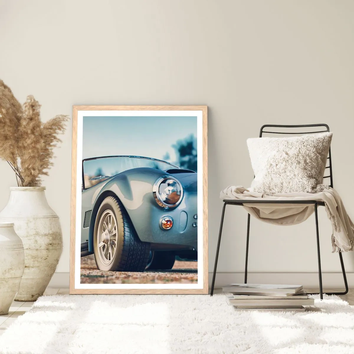 Een poster in een licht eiken lijst - Omdat stijl ertoe doet - 40x50 cm