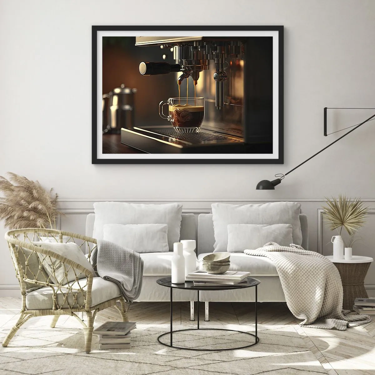 Poster in een zwarte lijst - Een sensuele mix - 70x50 cm