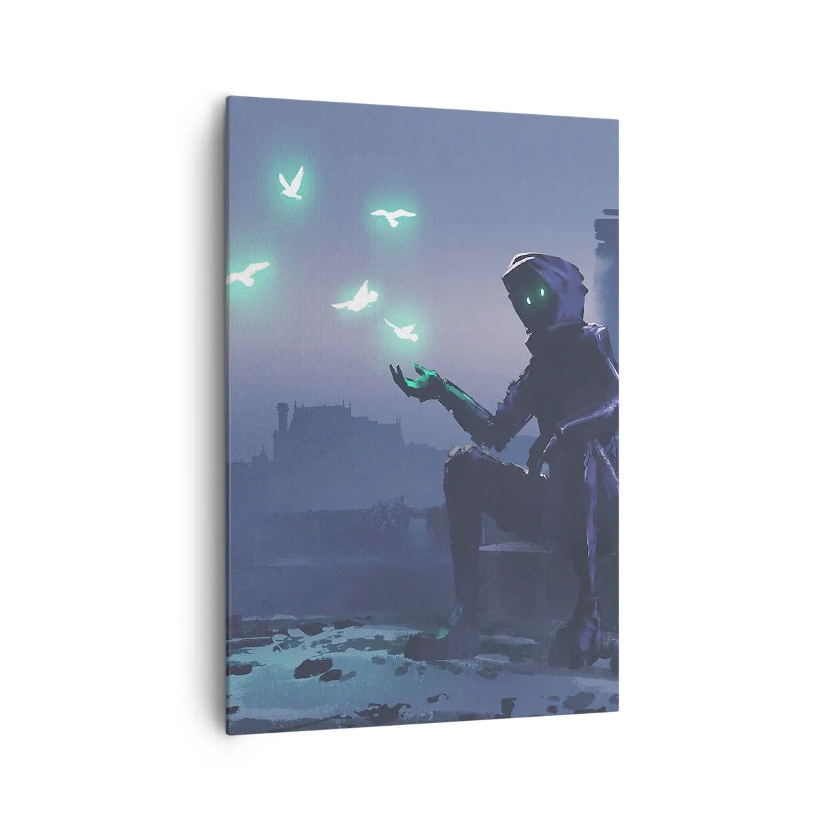 Schilderen op canvas - Het leven komt terug - 70x100 cm