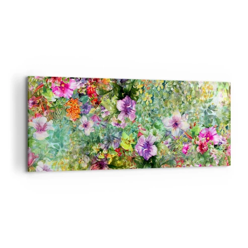 Schilderen op canvas - In bloemen voor verderf - 100x40 cm