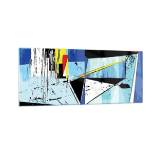 Schilderen op glas - Bekijk de wereld vanuit een bepaalde hoek... - 100x40 cm