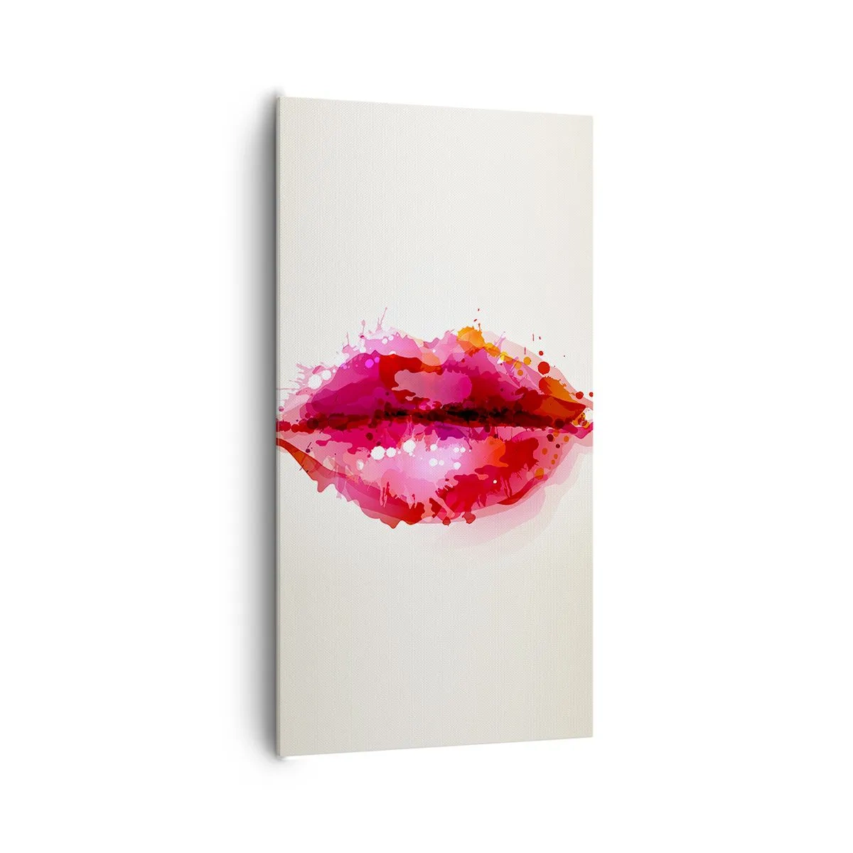 Schilderen op canvas - Een roodachtige tint rood - 65x120 cm