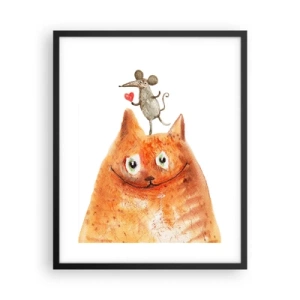 Poster in een zwarte lijst - De paradoxen van de liefde - 40x50 cm