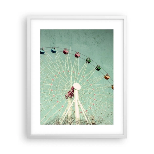 Poster in een witte lijst - Wij nodigen u uit om plezier te hebben - 40x50 cm