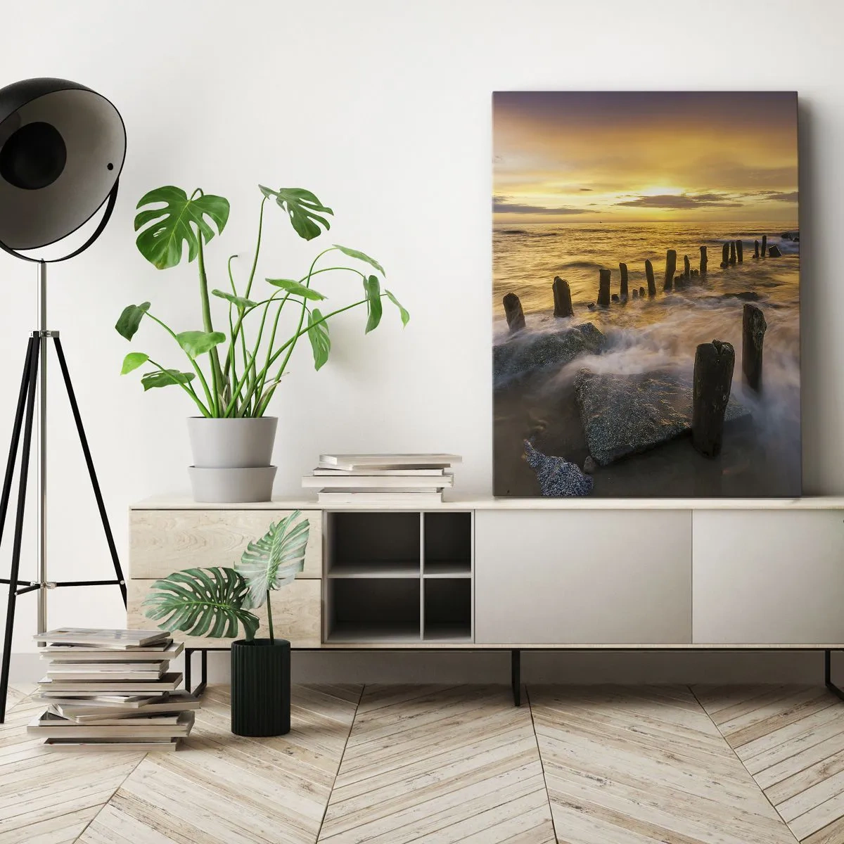 Schilderen op canvas - De rauwe schoonheid van de Oostzee - 50x70 cm