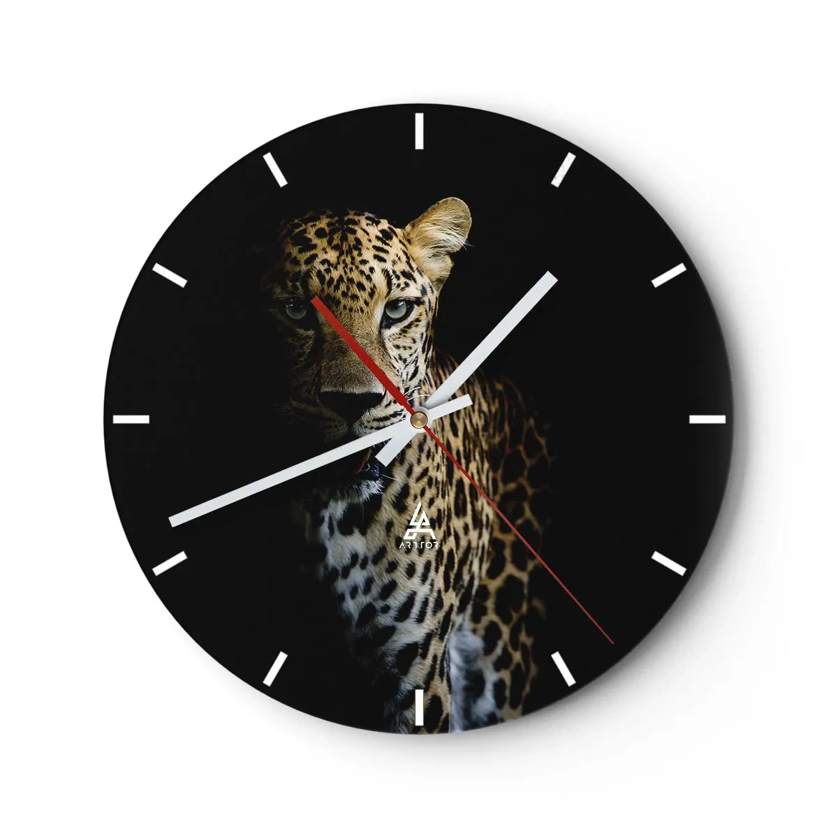 Wandklok - Klok - Donkere schoonheid - 40x40 cm
