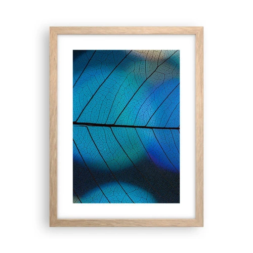 Een poster in een licht eiken lijst - Ingewikkelde constructie - 30x40 cm