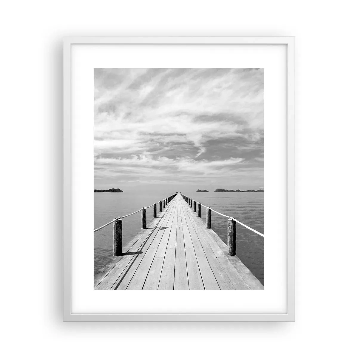 Poster in een witte lijst - Of misschien een reis... - 40x50 cm