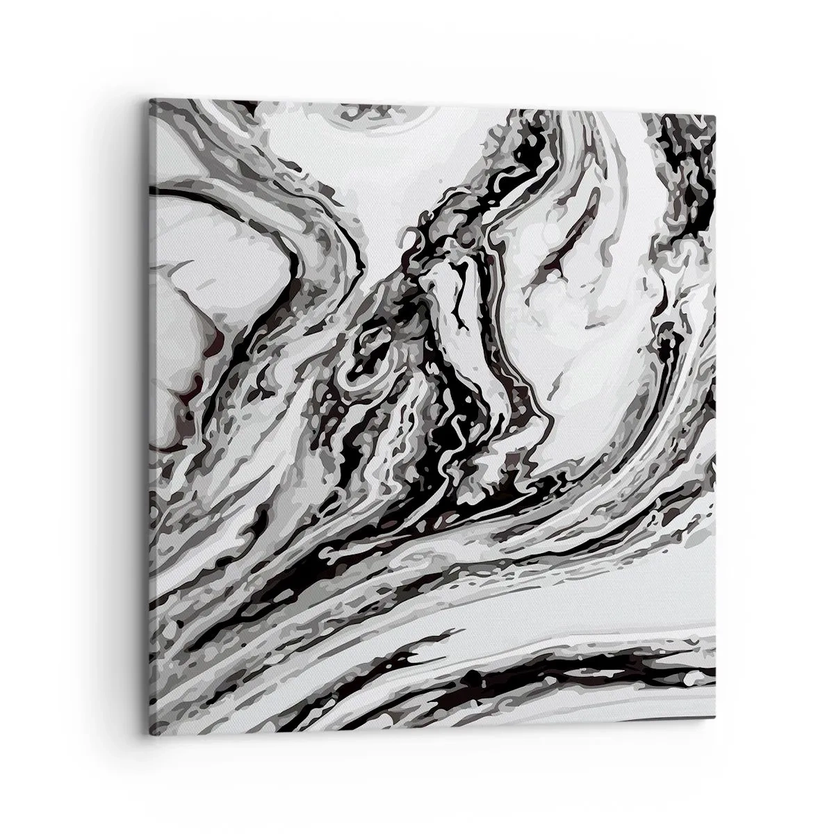 Schilderen op canvas - In het begin was er chaos - 70x70 cm