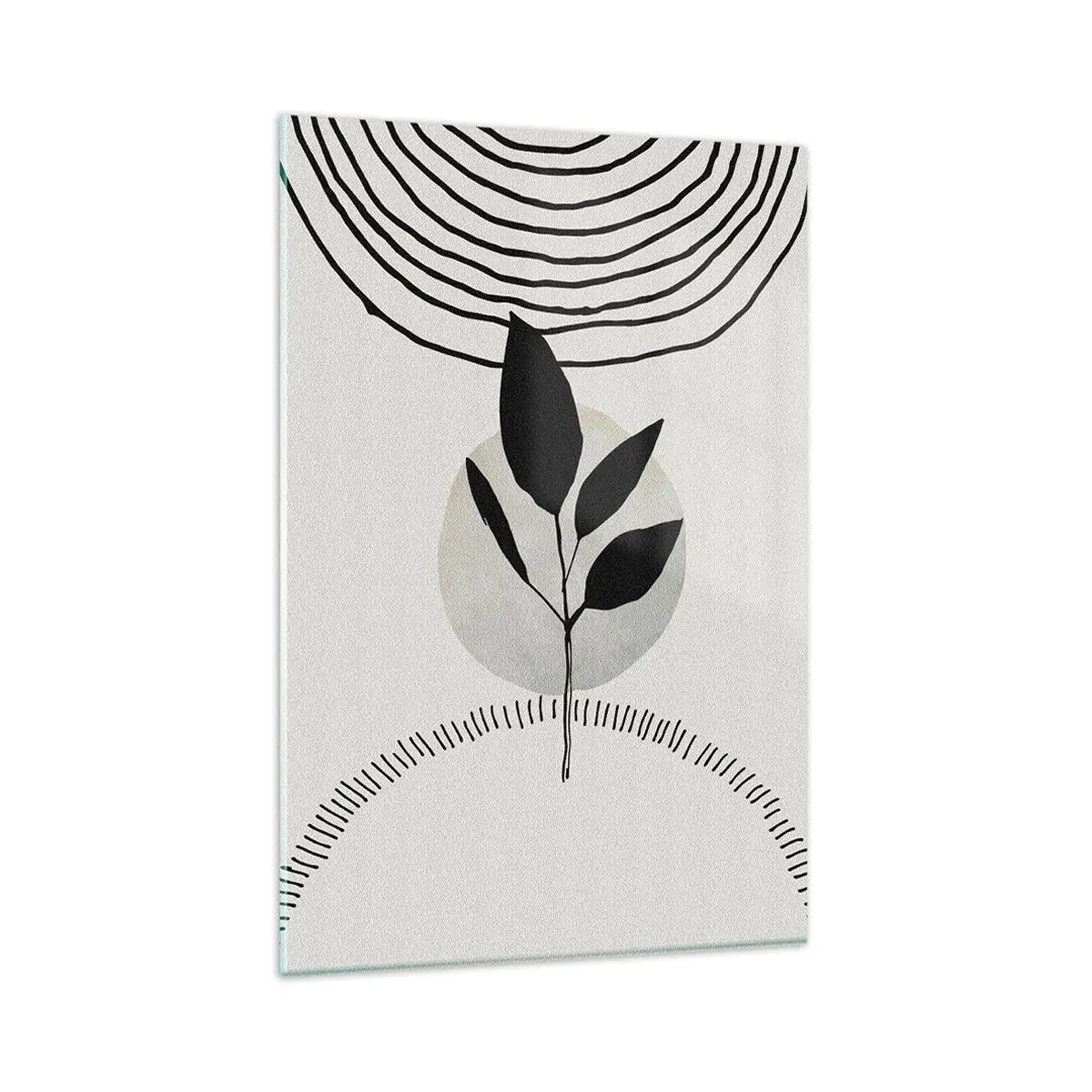 Schilderen op glas - Compositie: natuurrituelen - 80x120 cm