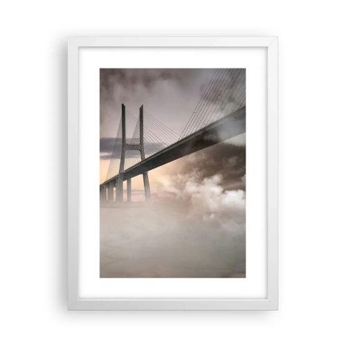 Poster in een witte lijst - Bij de rivier die niet bestaat - 30x40 cm