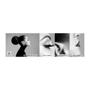 Fotobehang Monster Zelfklevend Deluxe Sticker - Moderne Nefertiti - Vrouw, Kapsel, Model - 100x30 cm