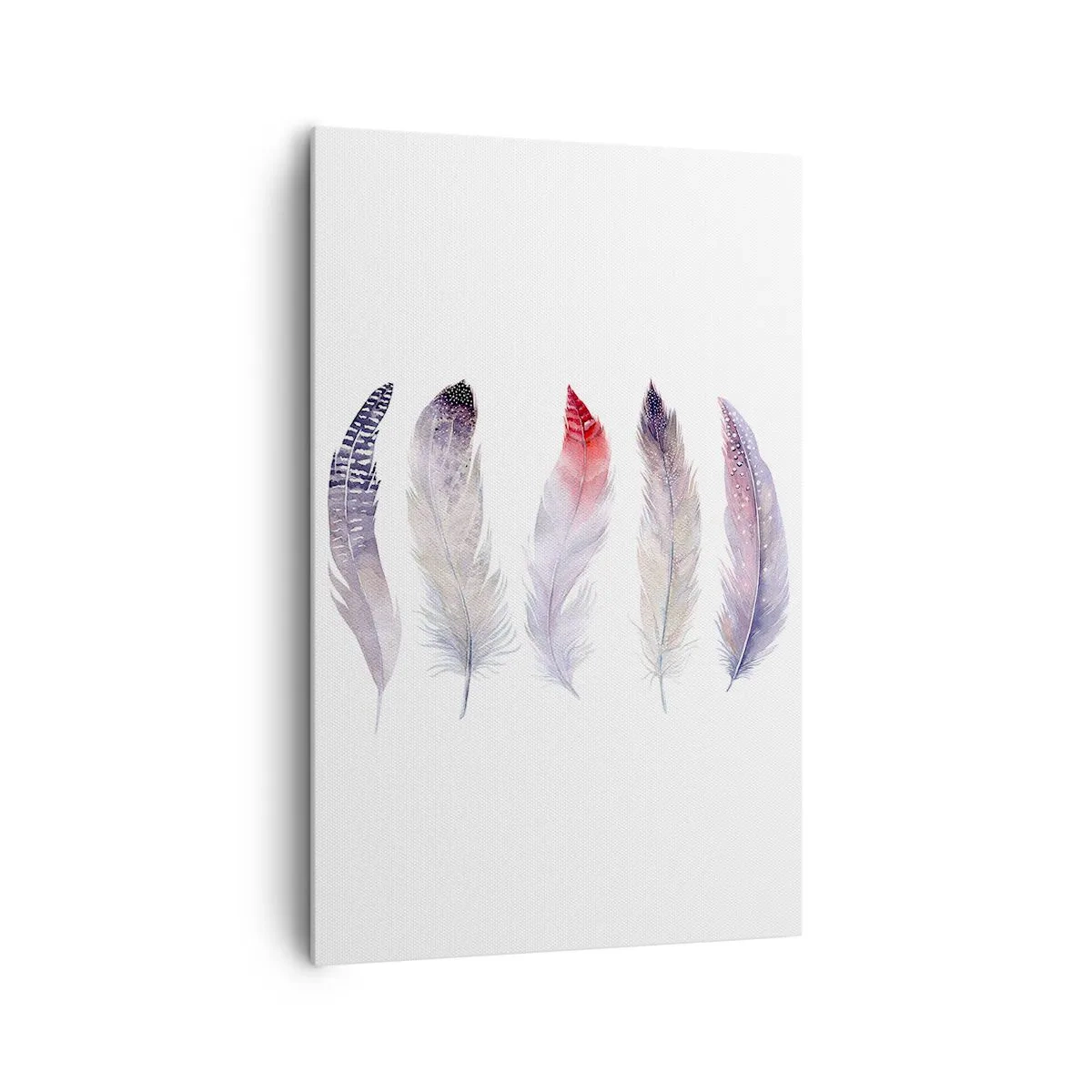 Schilderen op canvas - Delicaat als veelkleurige mist - 80x120 cm