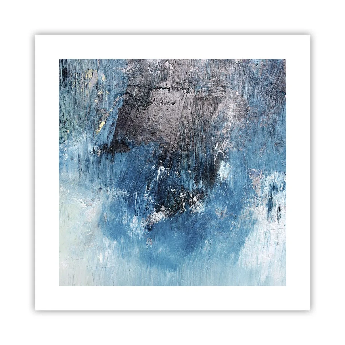 Poster - Rhapsody in Blauw - 40x40 cm