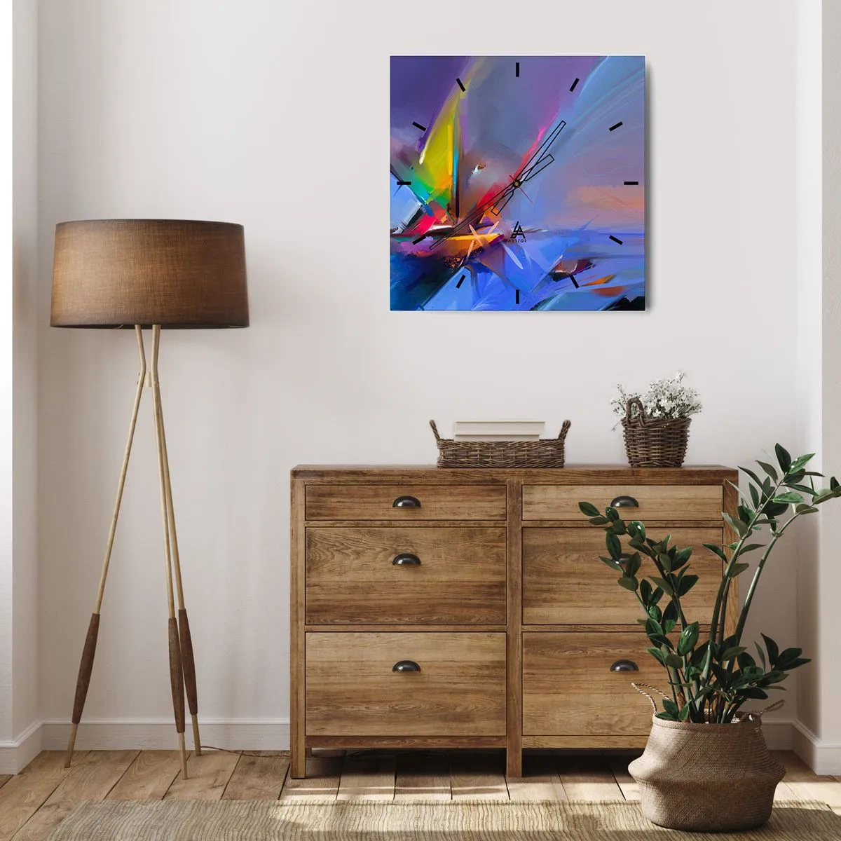 Wandklok - Klok - Propellers als een vogel - 40x40 cm