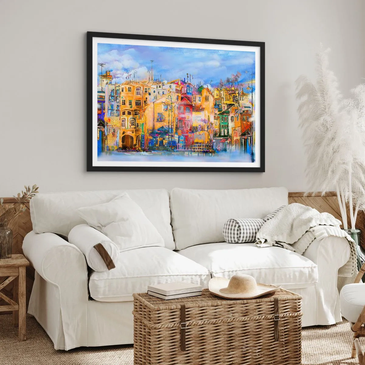 Poster in een zwarte lijst - Wij zijn samen - 100x70 cm