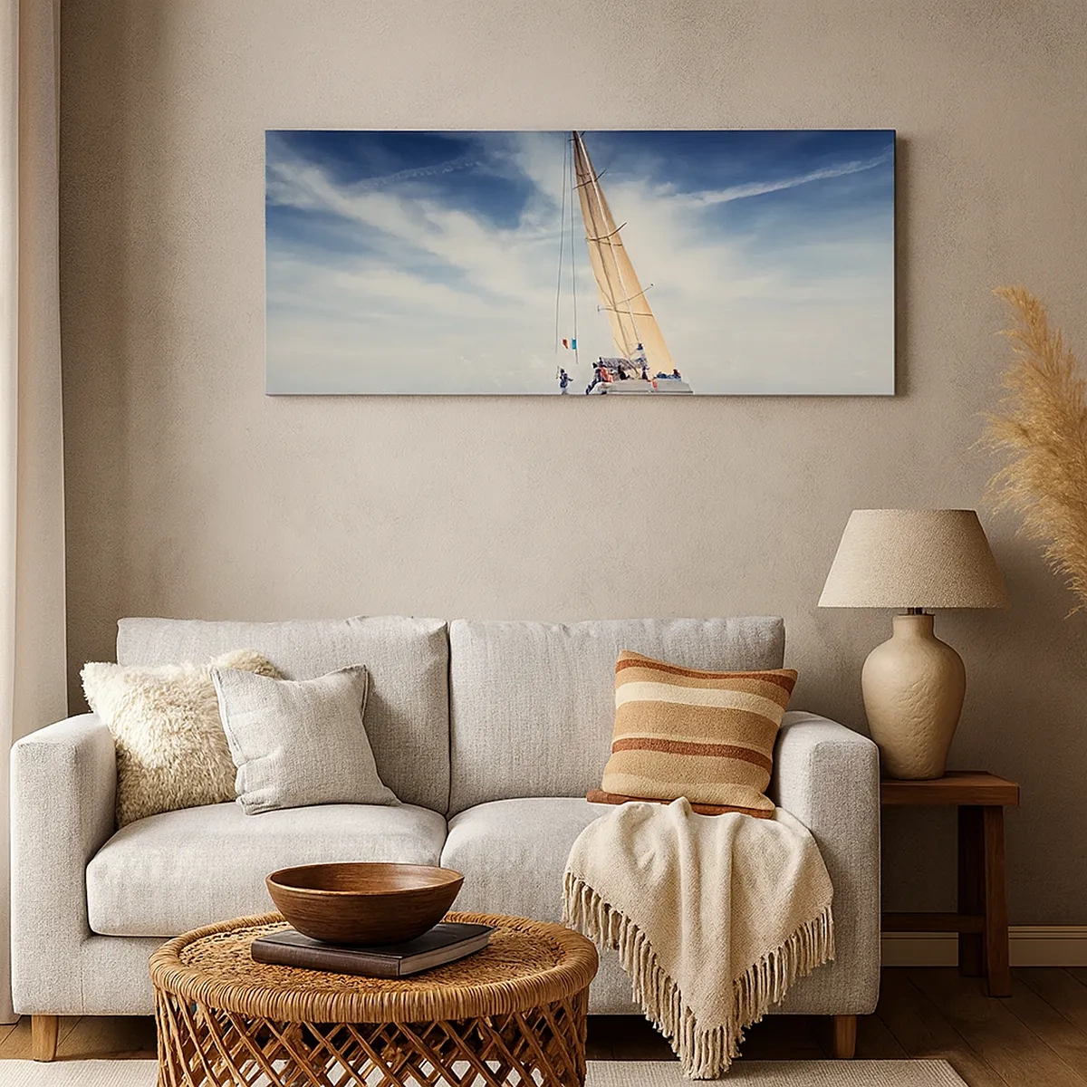 Schilderen op canvas - Ze halen ons niet in! - 30x30 cm