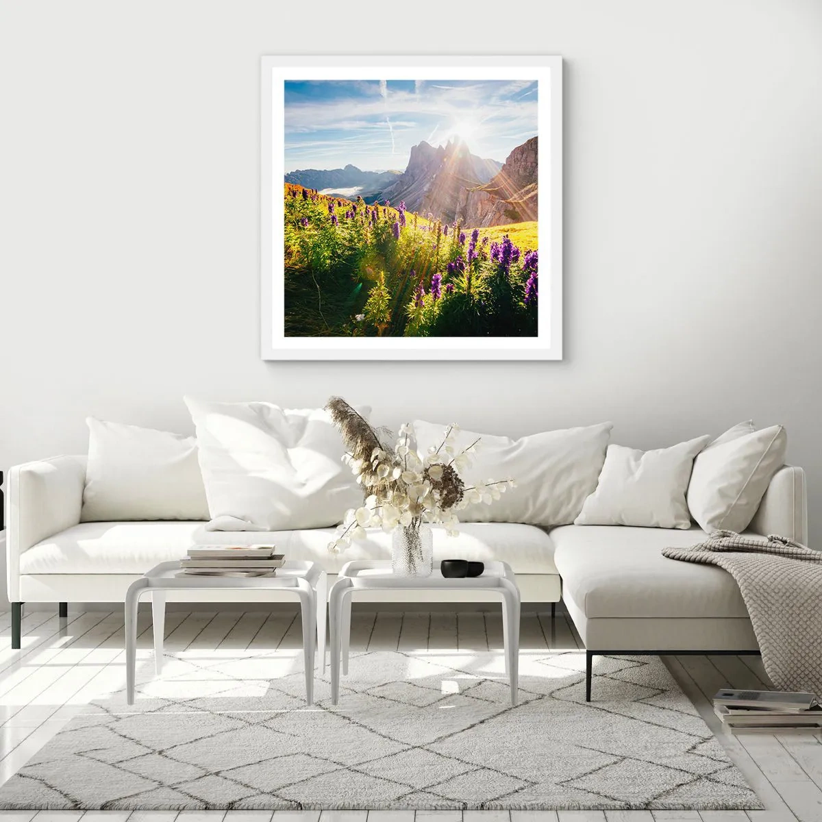 Poster in een witte lijst - Het geheime leven van kruiden - 50x50 cm