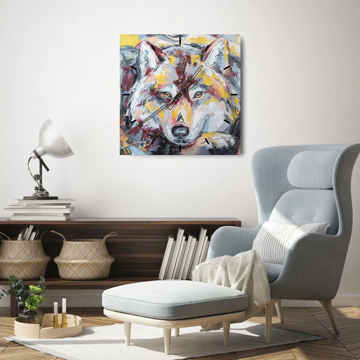 Wandklok - Klok - Gemoedsrust onder dierbaren - 30x30 cm