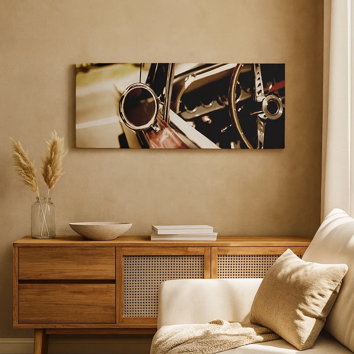 Schilderen op canvas - Een auto met een ziel - 30x30 cm