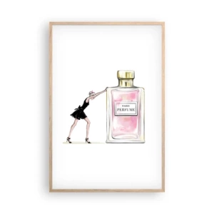 Een poster in een licht eiken lijst - De essentie van vrouwelijkheid - 61x91 cm