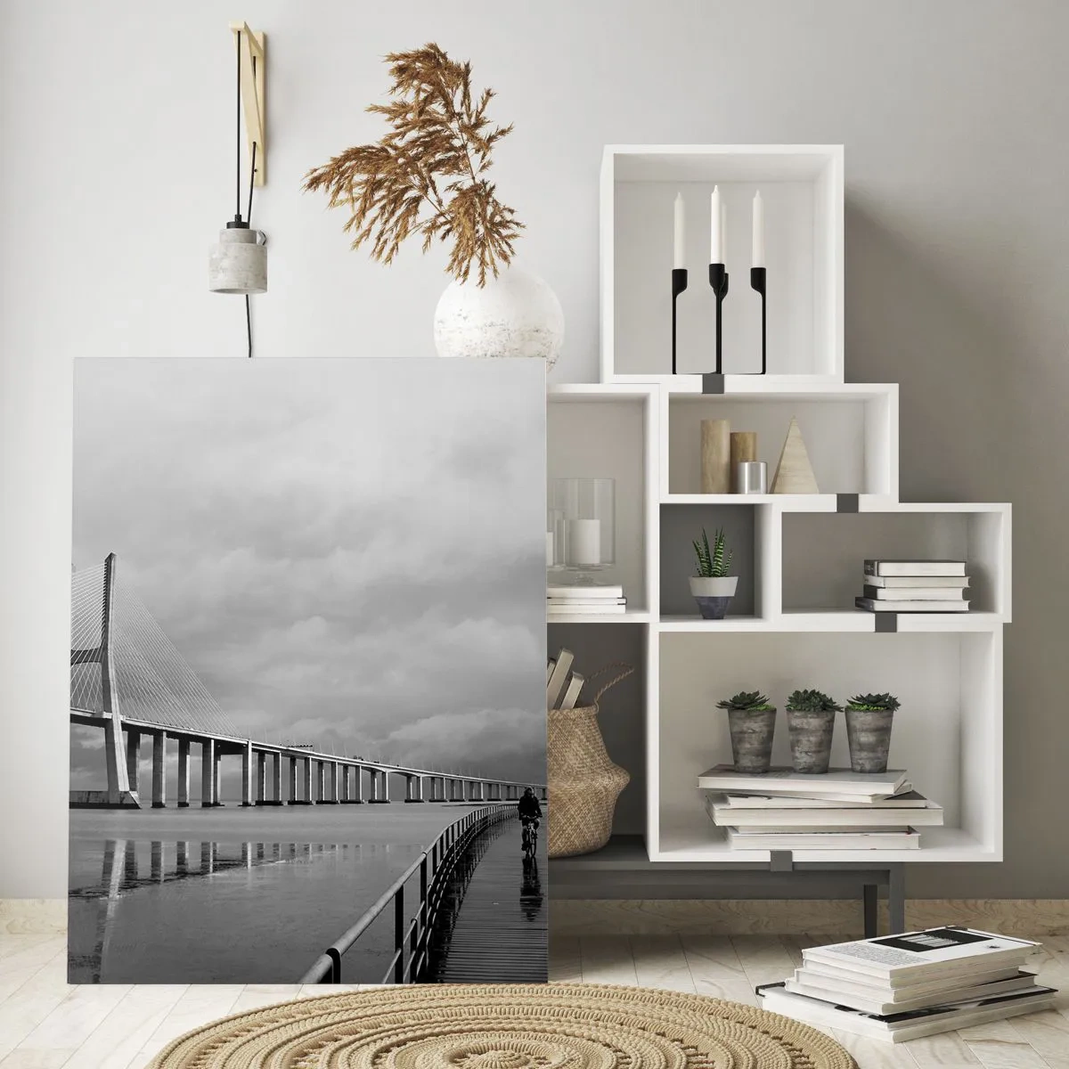 Schilderen op glas - Gun iedereen wat hij verdient. - 80x120 cm