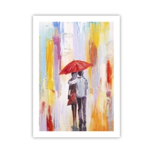 Poster - Laat het maar regenen - 50x70 cm