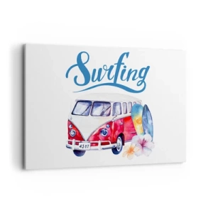 Schilderen op canvas - Komkommer - een klassieker voor een surfer - 100x70 cm
