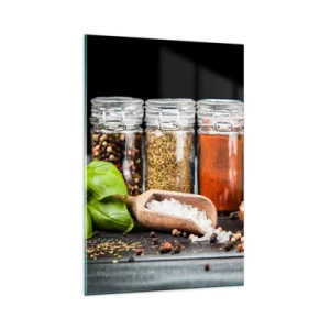 Schilderen op glas - Zodat het leven smaak heeft - 80x120 cm