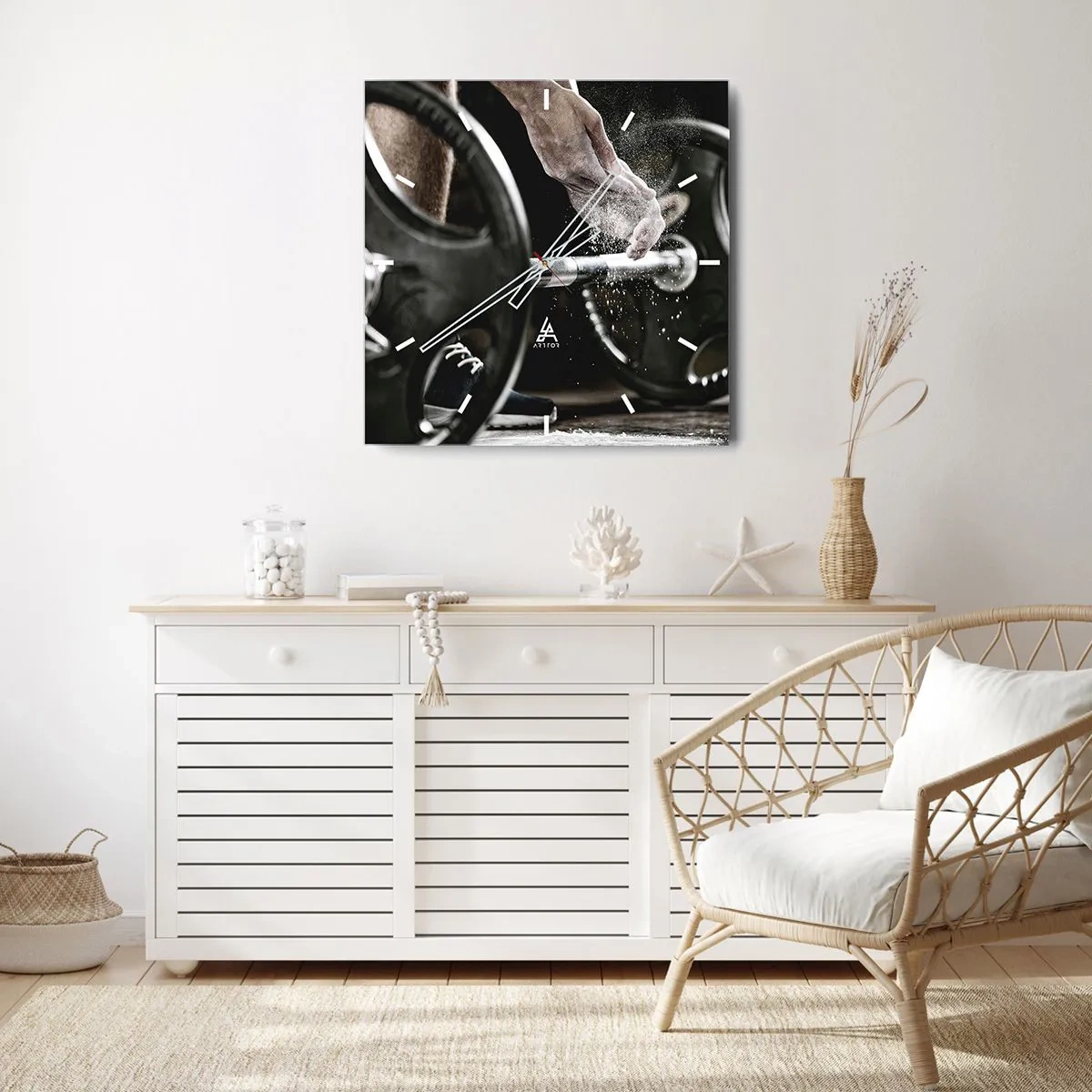 Wandklok - Klok - Uitdaging aanvaard! - 40x40 cm