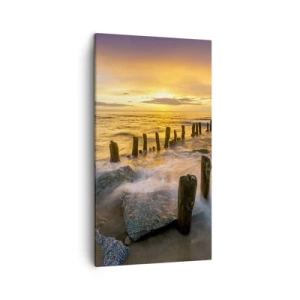 Schilderen op canvas - De rauwe schoonheid van de Oostzee - 45x80 cm