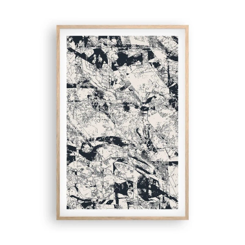 Een poster in een licht eiken lijst - Interpenetratie van tegenstellingen - 61x91 cm