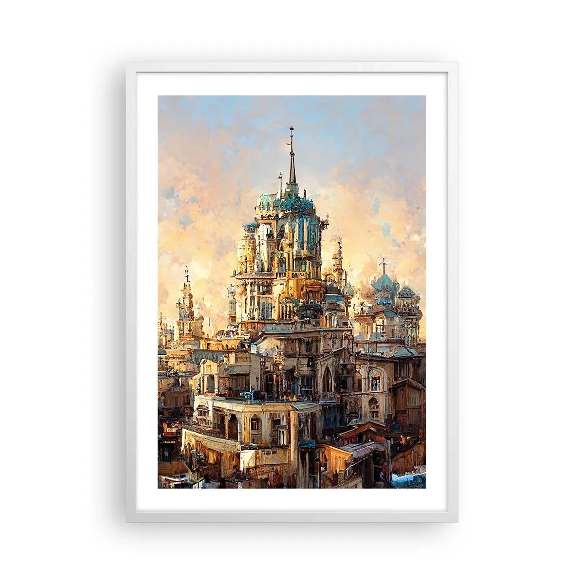 Poster in een witte lijst - Stad der steden - 50x70 cm