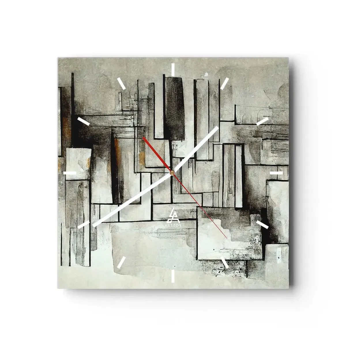 Wandklok - Klok - De kracht van eenvoud - 40x40 cm