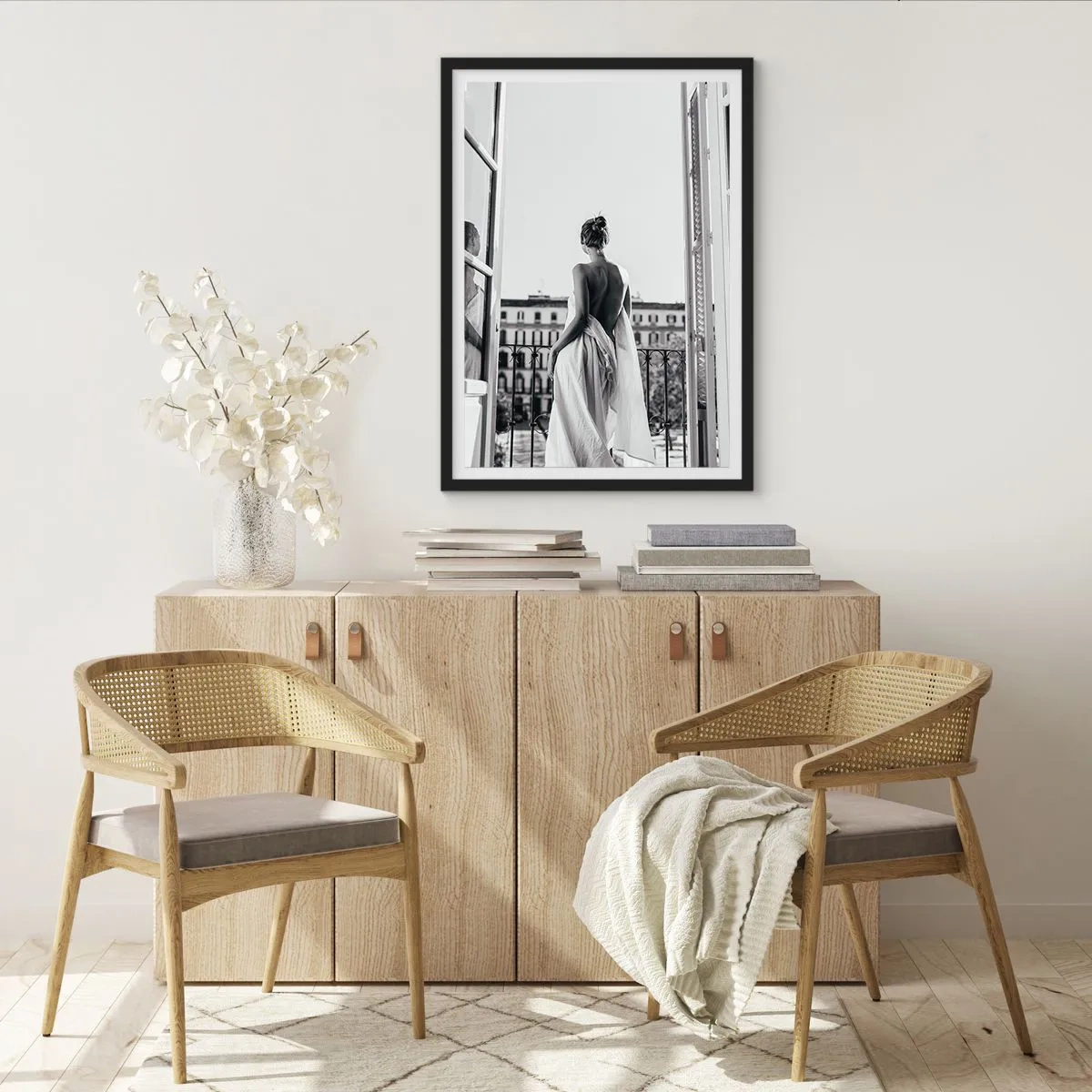 Poster in een zwarte lijst - De zintuigen wakker maken - 30x40 cm