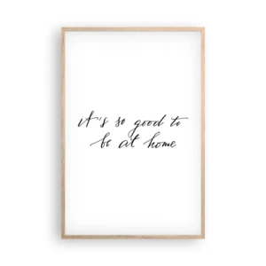 Een poster in een licht eiken lijst - De hele waarheid - 61x91 cm