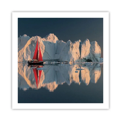 Poster - Aan de rand van de wereld - 60x60 cm