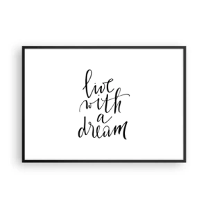 Poster in een zwarte lijst - Natuurlijk - 100x70 cm