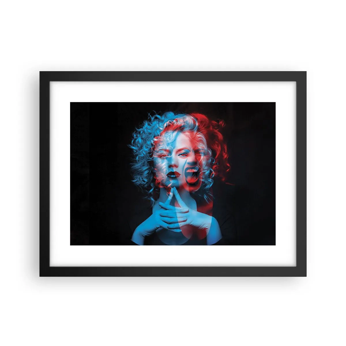 Poster in een zwarte lijst - Alter ego - 40x30 cm
