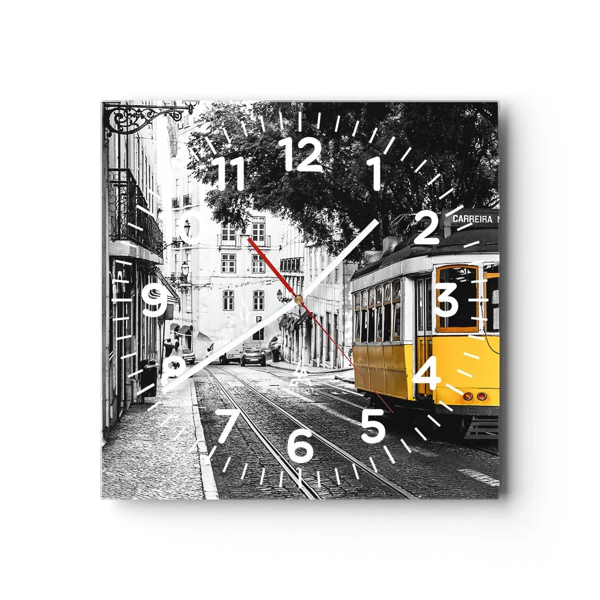 Wandklok - Klok - En op de achtergrond fado - 40x40 cm