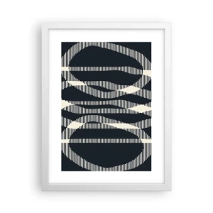 Poster in een witte lijst - Een poging om de duisternis te doorbreken - 30x40 cm
