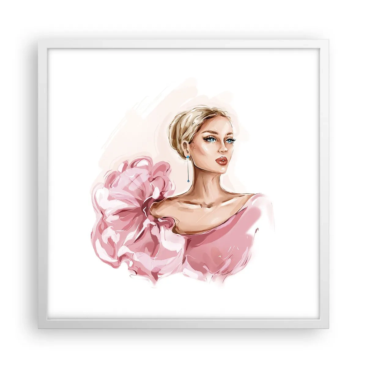 Poster in een witte lijst - Hoe geschilderd... - 50x50 cm