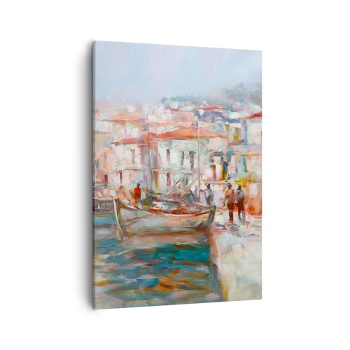 Schilderen op canvas - Pastel vakantie - 50x70 cm