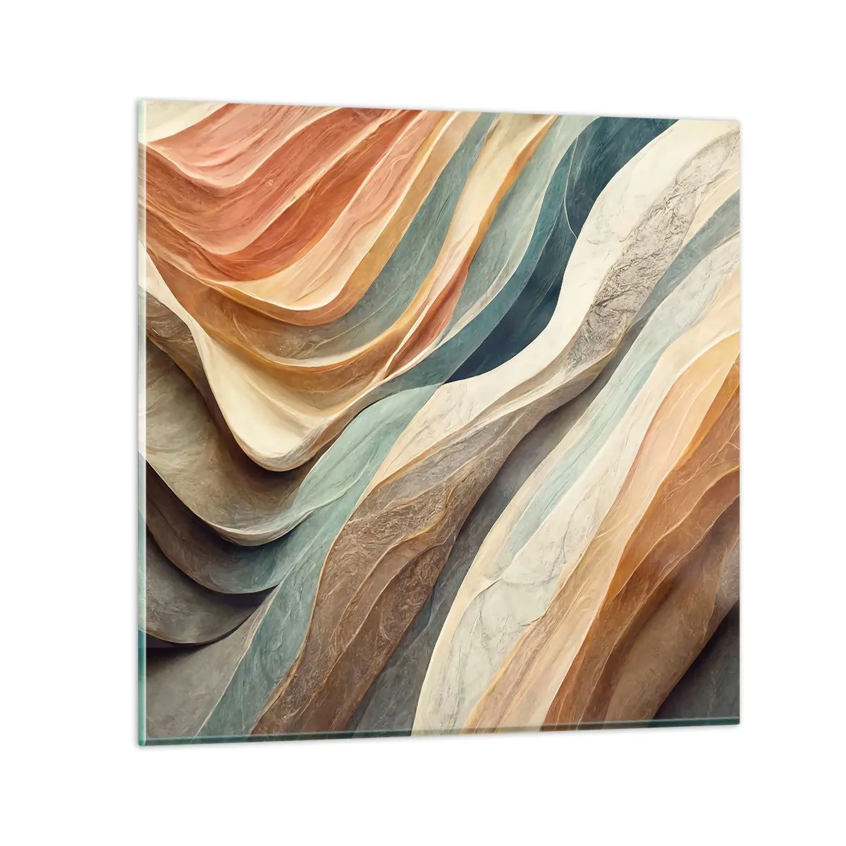 Schilderen op glas - Het moment vóór de verandering - 70x70 cm