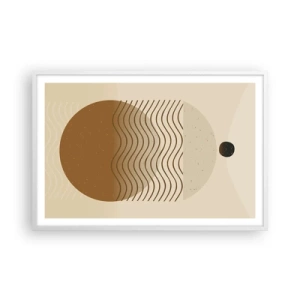 Poster in een witte lijst - Over de oorsprong van geometrische figuren - 91x61 cm