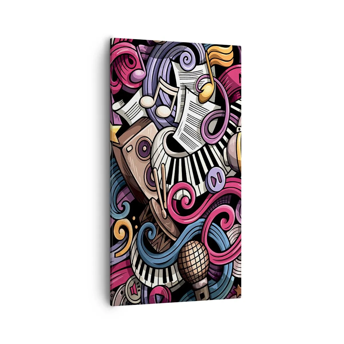 Schilderen op canvas - Ingewikkelde melodie - 55x100 cm