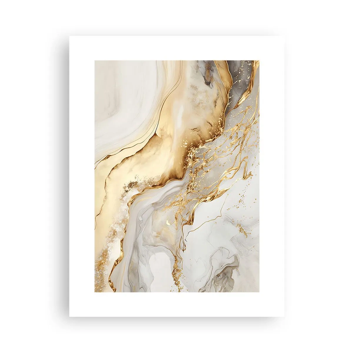 Poster - Abstractie: schoonheid en goedheid - 30x40 cm