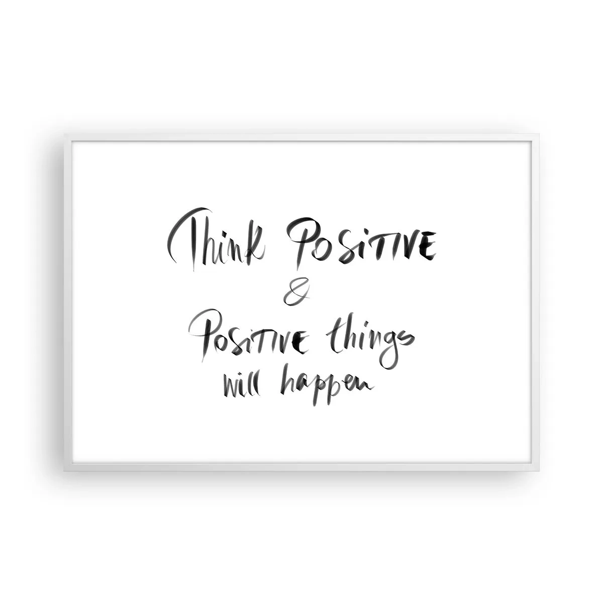 Poster in een witte lijst - Hoe leef je het leven? - 100x70 cm