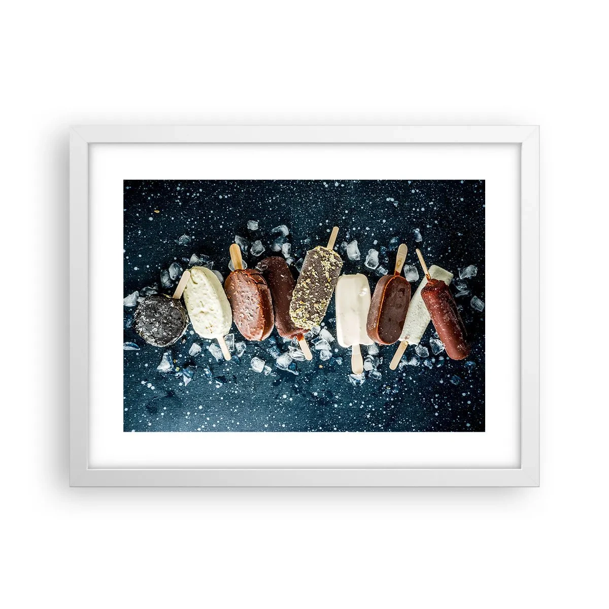 Poster in een witte lijst - De smaak van hete zomer - 40x30 cm