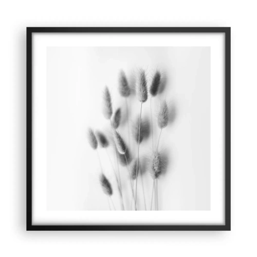 Poster in een zwarte lijst - Haar luchtigheid gras - 50x50 cm